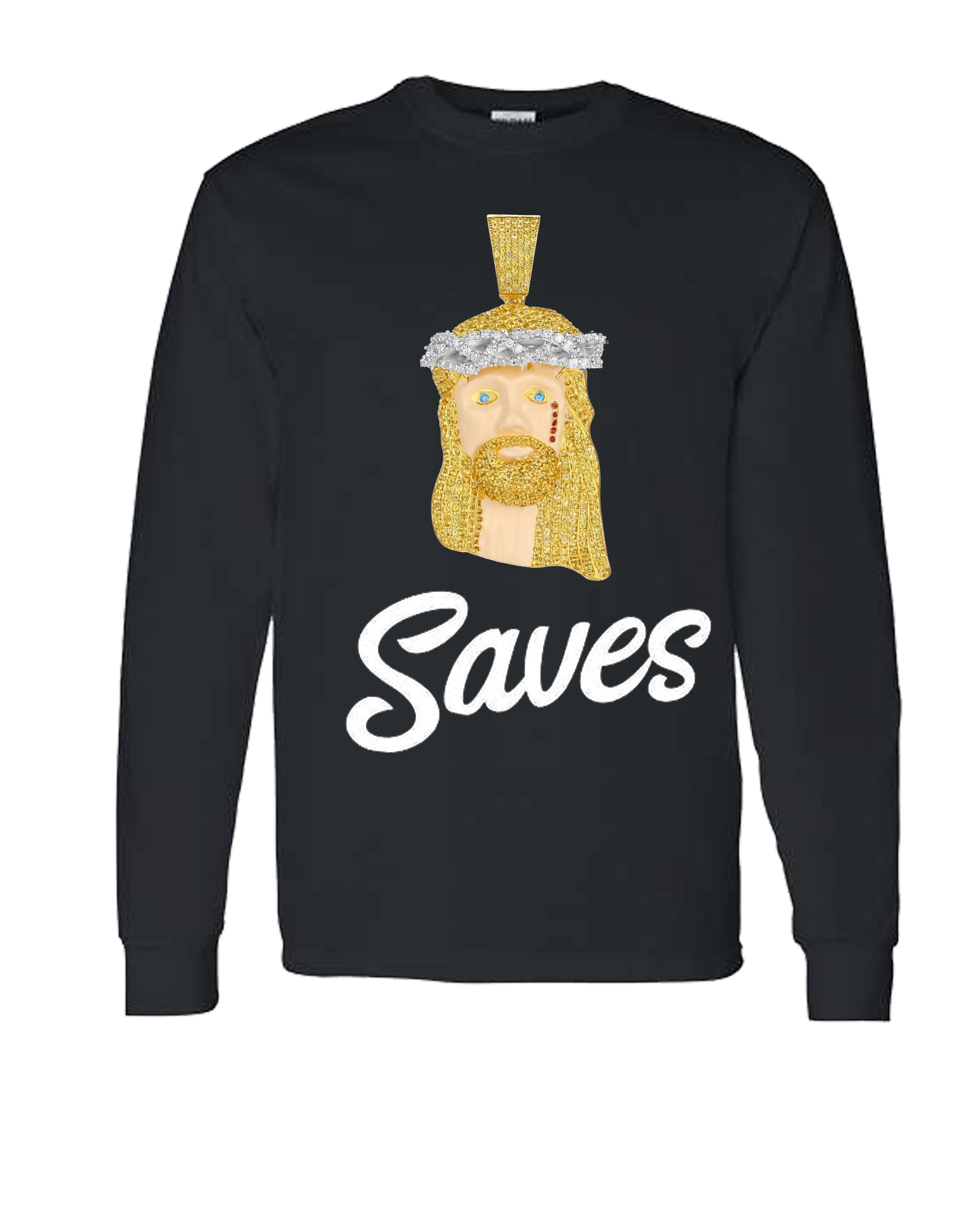 Jesus(Piece) Saves Long Sleeve T-Shirt